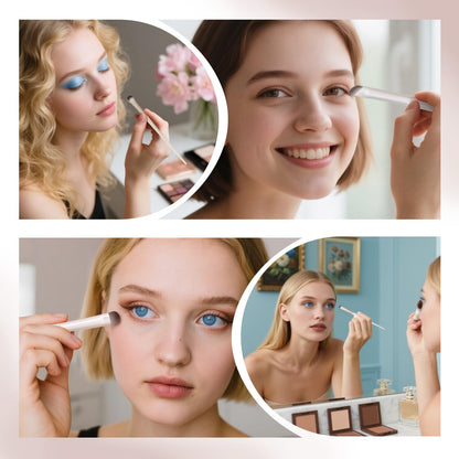 6Pcs Eye Makeup Brush Set, Soft Hairs Eyeshadow Kit, Professional Eyes for Concealer Eyebrows Eyeliner V1259-DP01-A-627