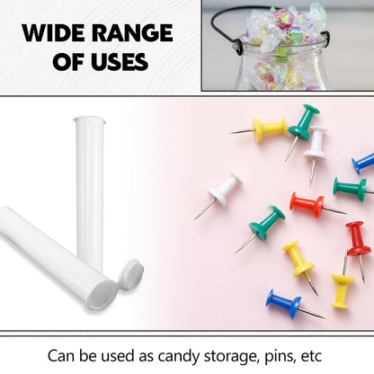 116mm 6pcs Waterproof Cigarette Storage Tubes Squeeze Bottles with Caps Airtight Sealing Plastic Container V1259-DP01-A-635