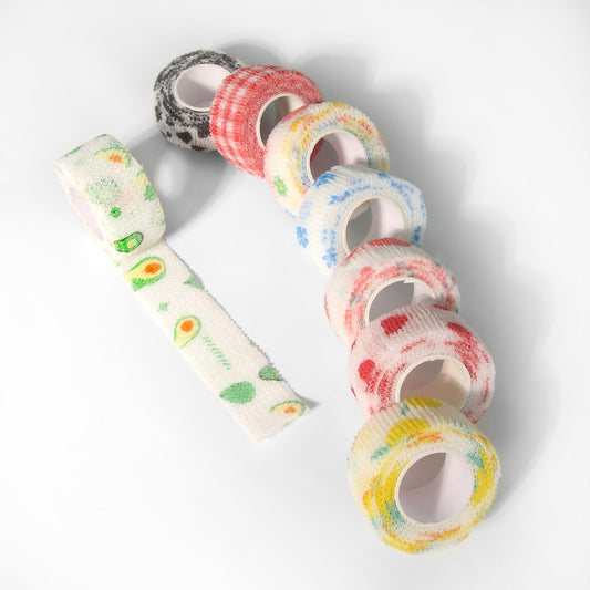 Self-Adhesive Finger Bandage - 8 Rolls of Elastic & Breathable Protector, Waterproof Cohesive Tape Sports V1259-DP01-A-636