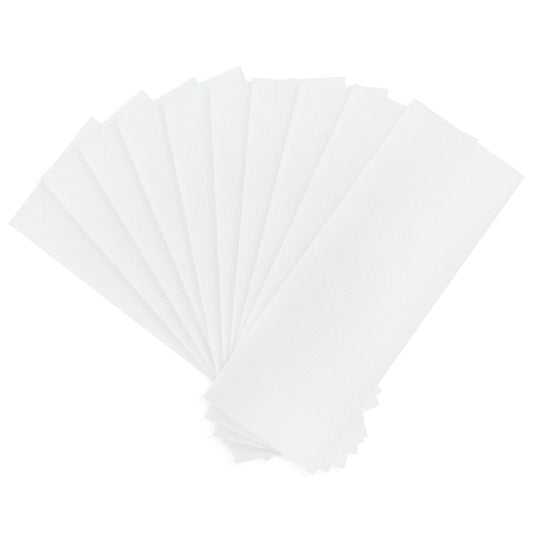 Disposable Portable Non-Woven Hair Removal Strips 1.3x4 Inches for Beauty Body Care, Beeswax Special White V1259-DP01-A-647