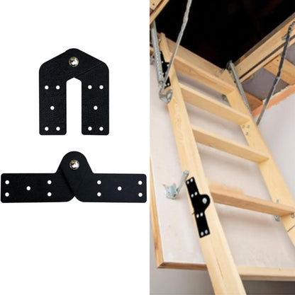 Attic Ladder Hinge Parts Kit Replacement Pull Down attic Stair Parts(2pcs) V1259-DP01-A-655