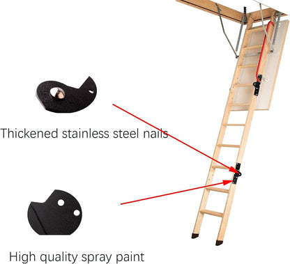Attic Ladder Hinge Parts Kit Replacement Pull Down attic Stair Parts(2pcs) V1259-DP01-A-655