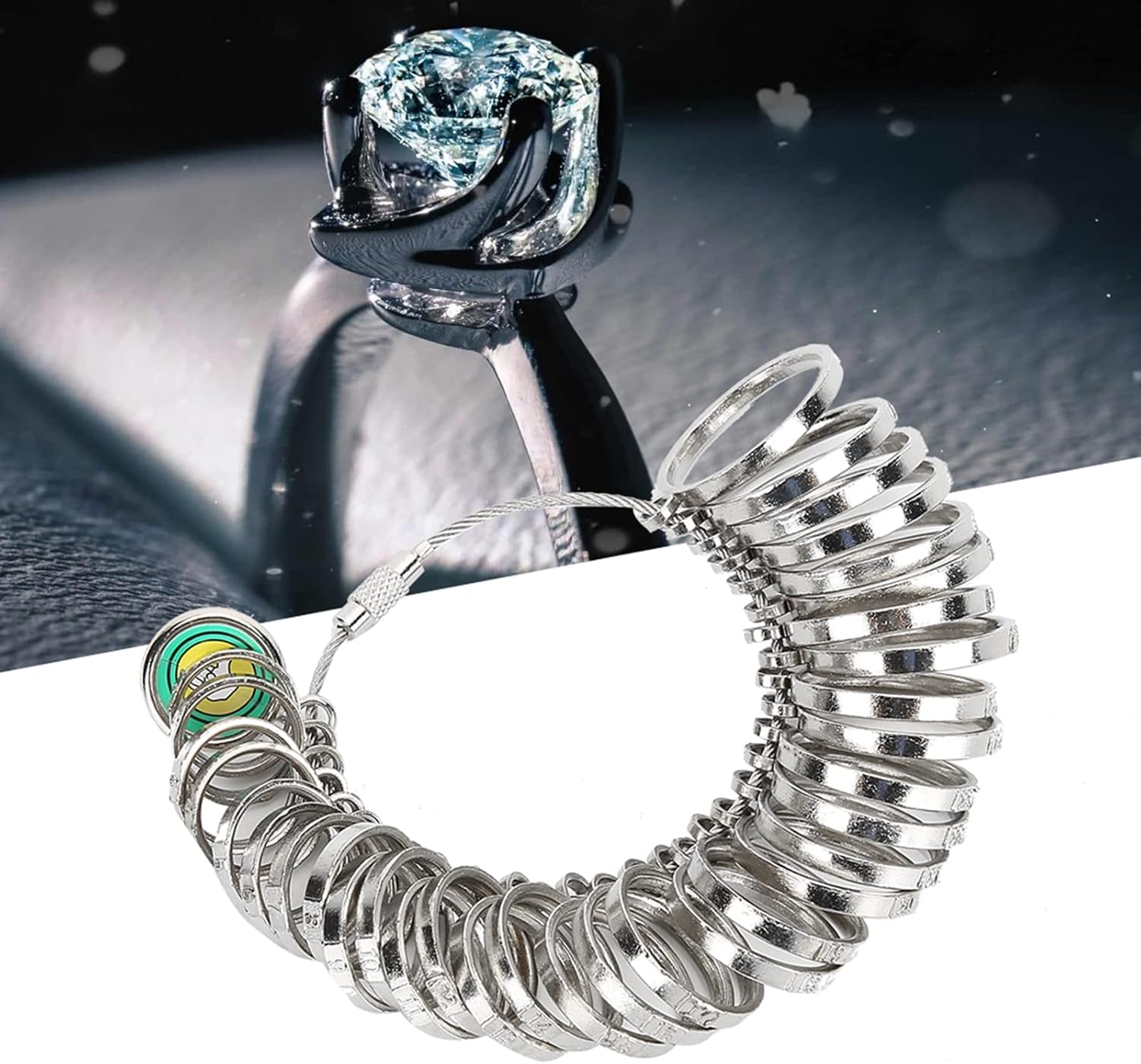 Ring Sizer Measurement Tool, 0-13 Sizing Finger Rings Gauge Measuring Tool Women Men Wedding Jewelry V1259-DP01-A-694