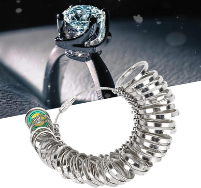 Ring Sizer Measurement Tool, 0-13 Sizing Finger Rings Gauge Measuring Tool Women Men Wedding Jewelry V1259-DP01-A-694