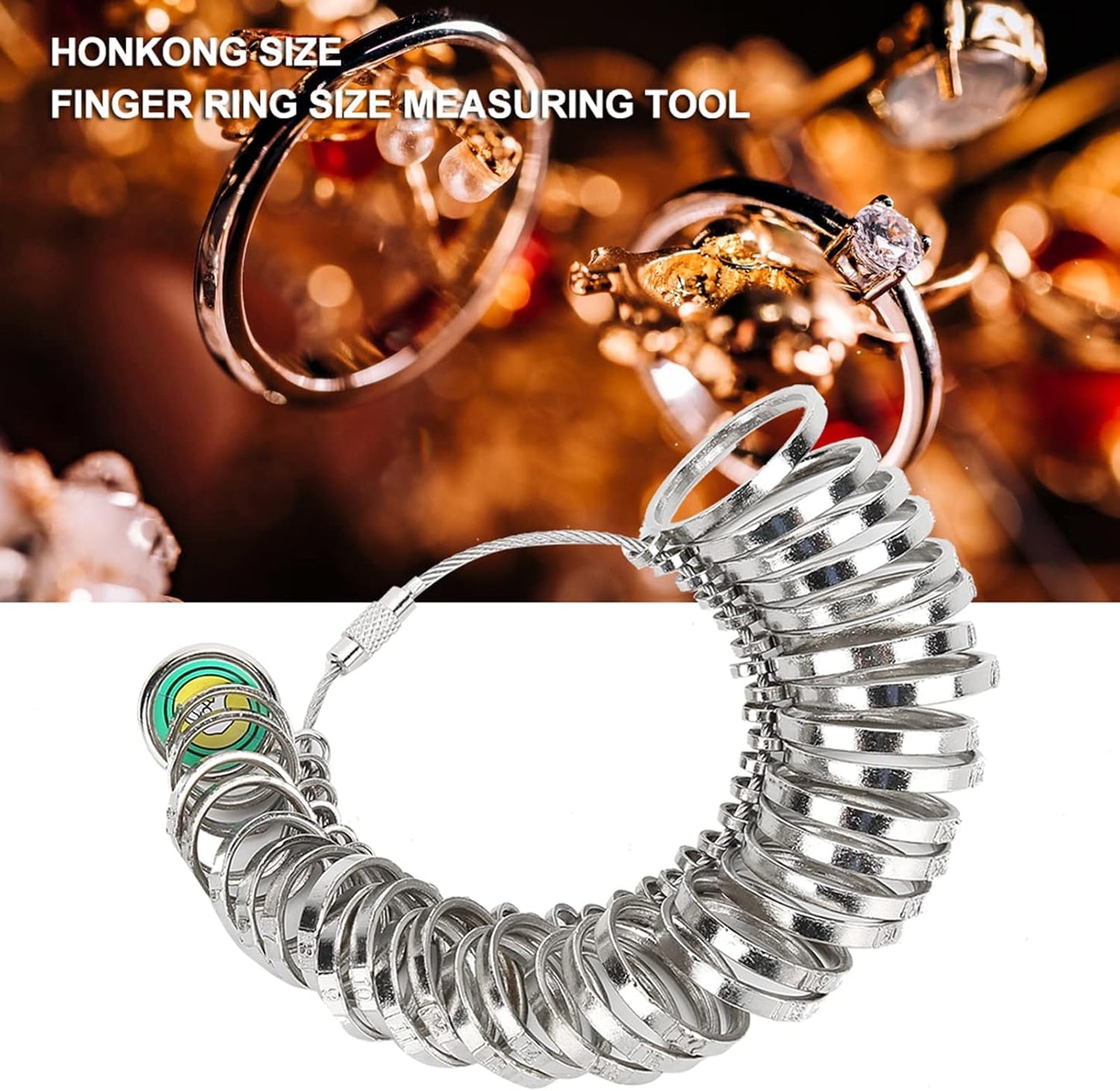 Ring Sizer Measurement Tool, 0-13 Sizing Finger Rings Gauge Measuring Tool Women Men Wedding Jewelry V1259-DP01-A-694