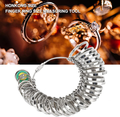 Ring Sizer Measurement Tool, 0-13 Sizing Finger Rings Gauge Measuring Tool Women Men Wedding Jewelry V1259-DP01-A-694