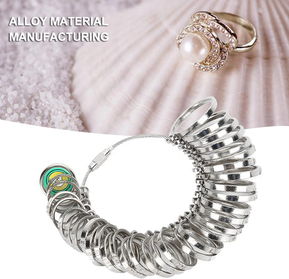 Ring Sizer Measurement Tool, 0-13 Sizing Finger Rings Gauge Measuring Tool Women Men Wedding Jewelry V1259-DP01-A-694