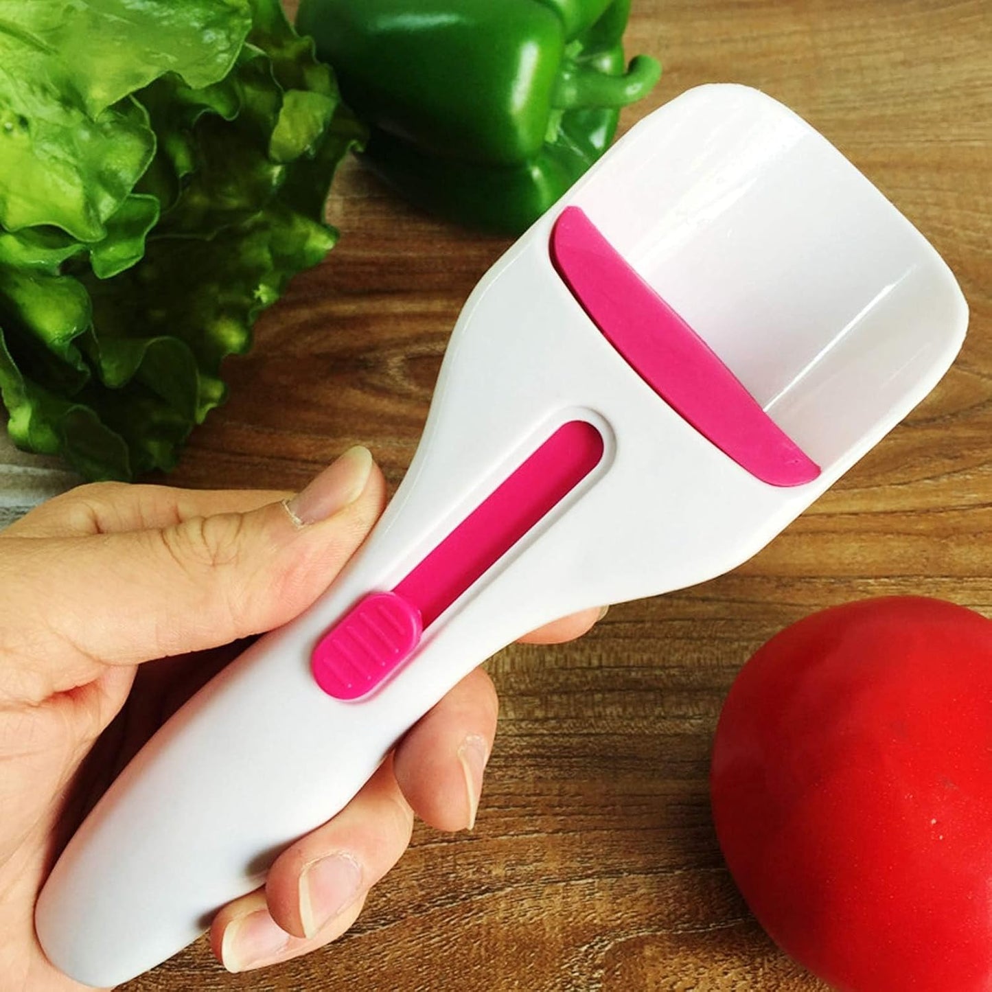 Cupcake Batter Scoop, Scoop Dispenser Sliding Button Baking Cake Dispensing Spoon for Baking, Pastry & V1259-DP01-A-697