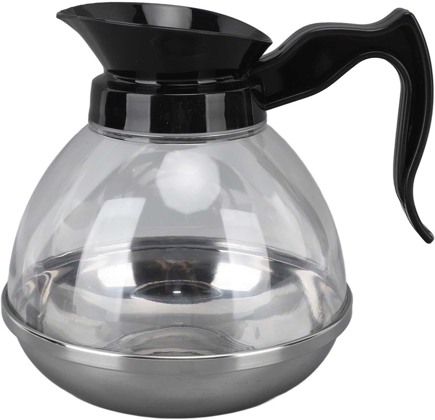 Coffee Decanter Pot, 1.2QT Universal Pot Commercial Maker Replacement with Black Handle for Machine Stove V1259-DP01-A-698