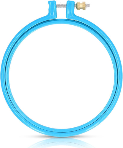Embroidery Hoop Plastic, 5in Plastic Circle Cross Stitch Ring Supplies for Art Craft Sewing, Random Color V1259-DP01-A-699
