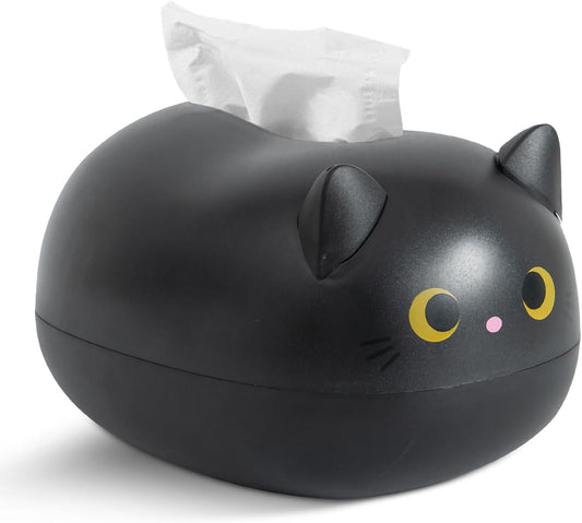 Cat Tissue Dispenser, Cartoon Toilet Paper Holder Dispenser Box with 2 Toothpick for Car Home Bathroom V1259-DP01-A-710