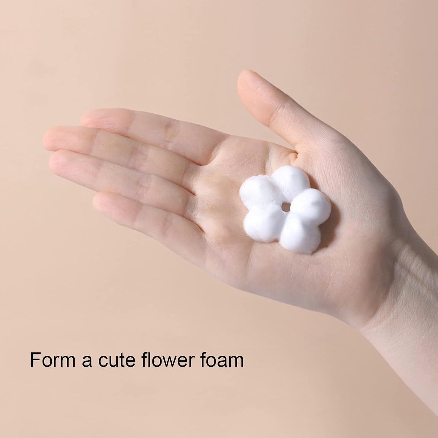 Foaming Hand Soap Dispenser, 250ml Flower Dispenser Shape Refillable Foam Pump Bottle Reusable Plastic V1259-DP01-A-712