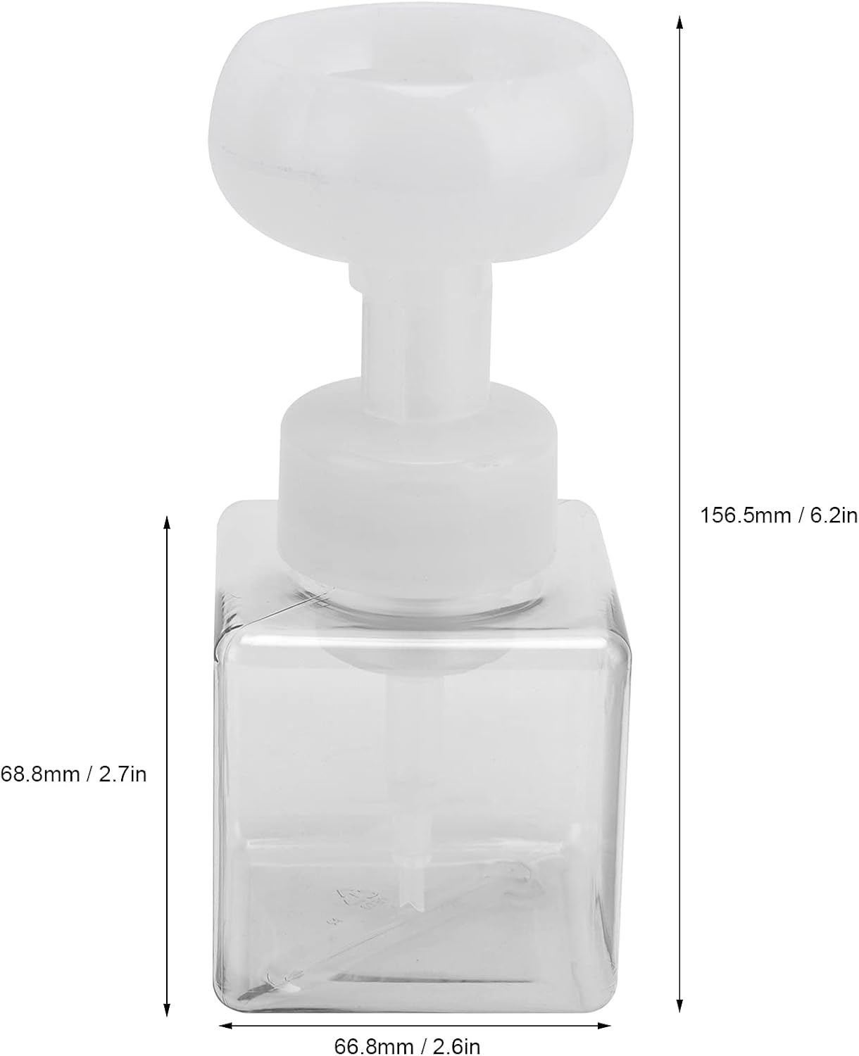 Foaming Hand Soap Dispenser, 250ml Flower Dispenser Shape Refillable Foam Pump Bottle Reusable Plastic V1259-DP01-A-712