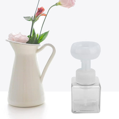 Foaming Hand Soap Dispenser, 250ml Flower Dispenser Shape Refillable Foam Pump Bottle Reusable Plastic V1259-DP01-A-712