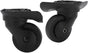 1 Pair Luggage Suitcase Wheels, Universal Replacement Wheels for Mute Swivel Casters Black V1259-DP01-A-717