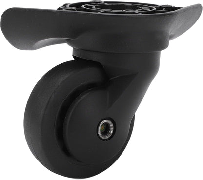 1 Pair Luggage Suitcase Wheels, Universal Replacement Wheels for Mute Swivel Casters Black V1259-DP01-A-717