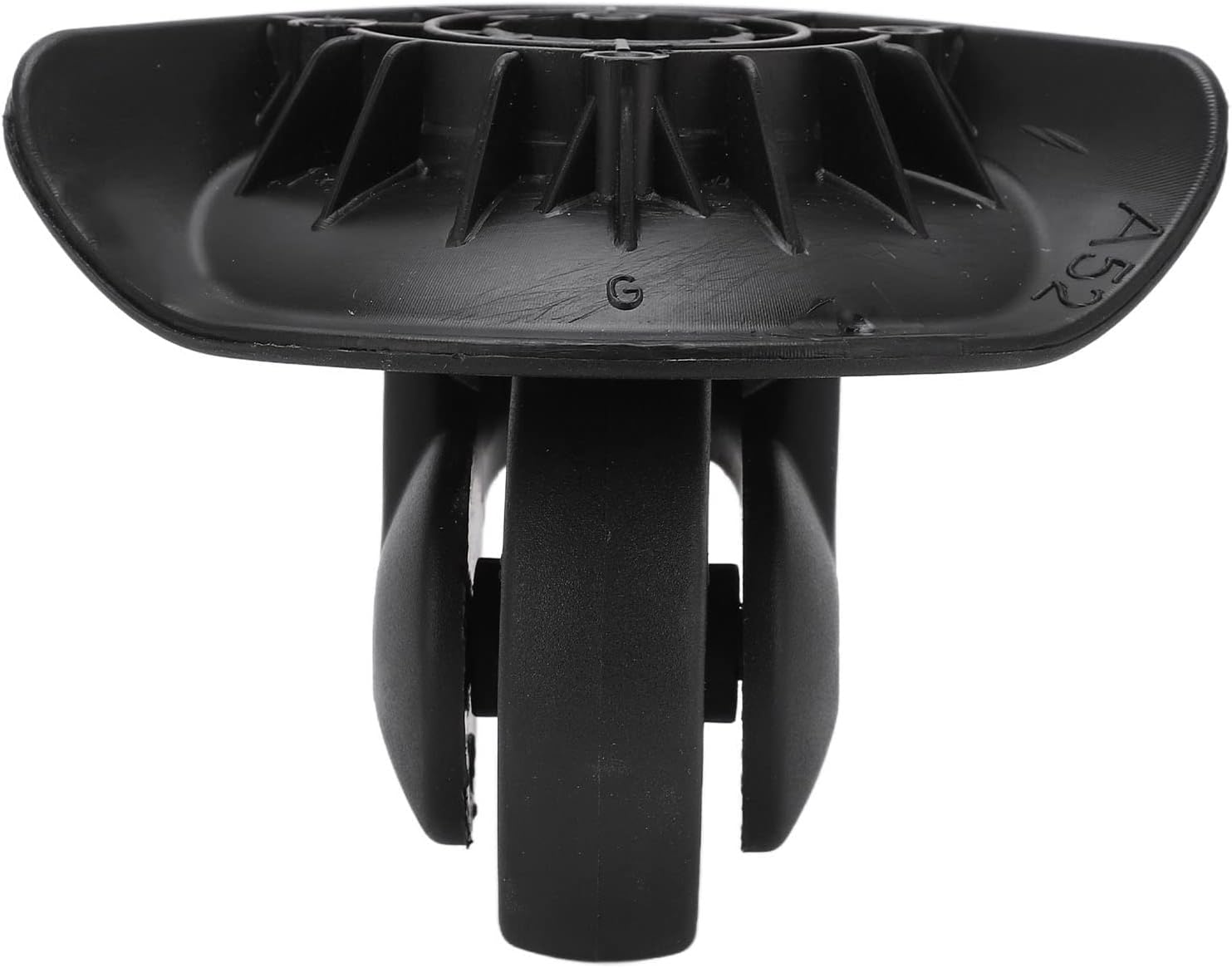 1 Pair Luggage Suitcase Wheels, Universal Replacement Wheels for Mute Swivel Casters Black V1259-DP01-A-717