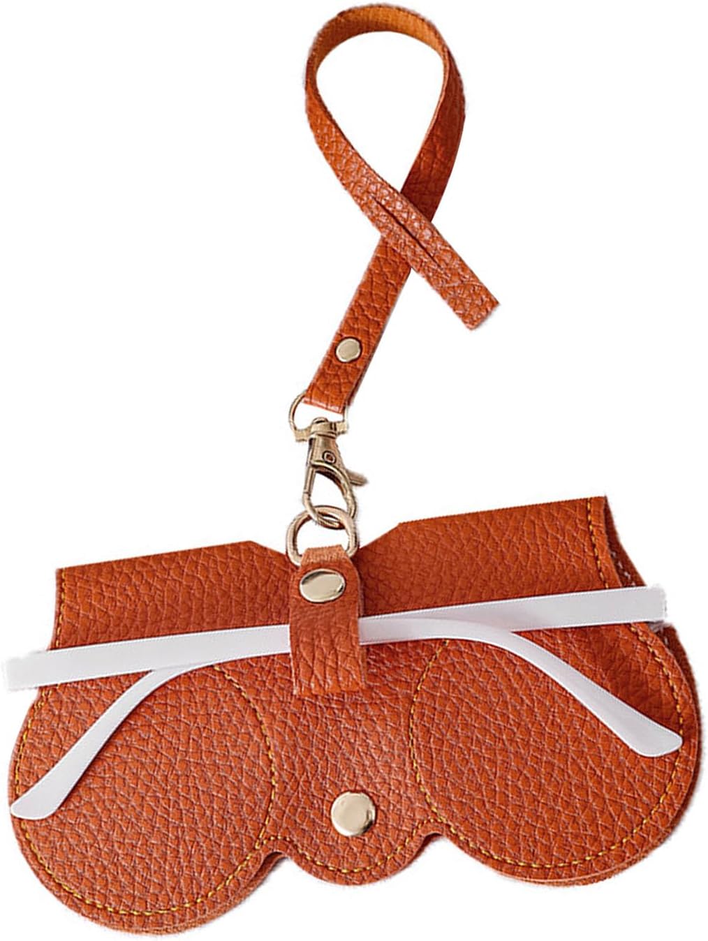 Leather Sunglasses Bag, Soft Case Portable Glasses Cute Eyeglass Pouch for Women Men Girls V1259-DP01-A-721
