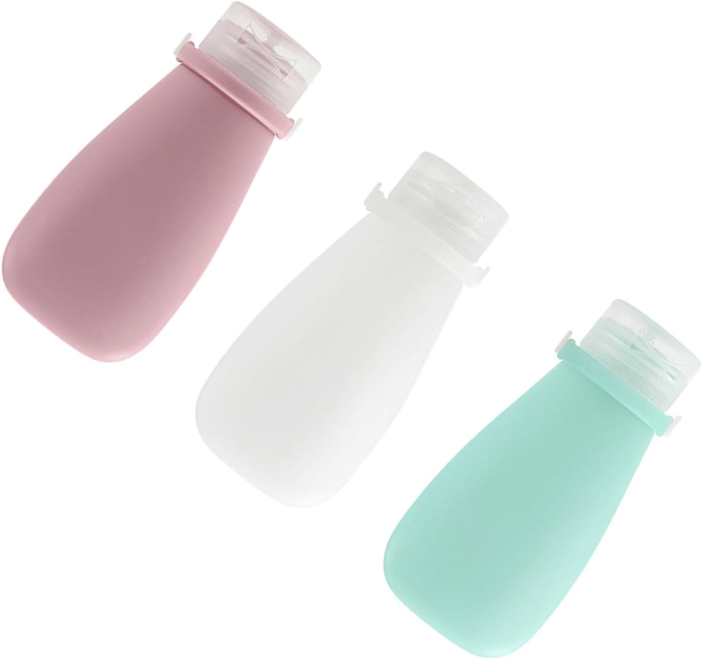 Travel Bottles for Toiletries, 3 Pack Silicone Leak Proof Squeeze Bottle Refillable Containers Set V1259-DP01-A-722