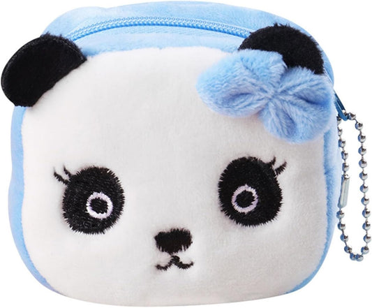 2Pcs Kawaii Animal Wallet, Cartoon Panda Specie Purses Plush Purse Wallet Small Accessories for Girls Handbag V1259-DP01-A-724