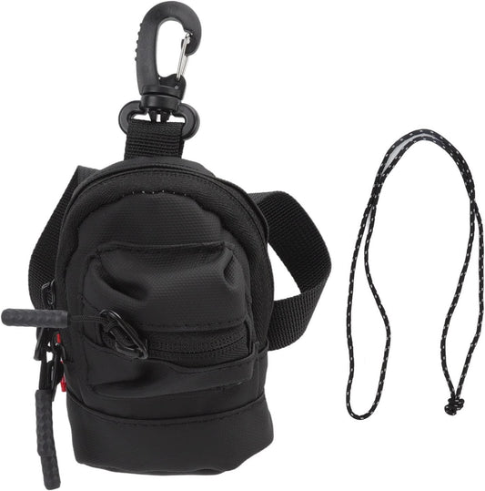 Key Chain Pouch, Wallet Mini Cash Pouch Keychain Storage Bag Zippers with Carabiner for Men Women(Black) Black V1259-DP01-A-725