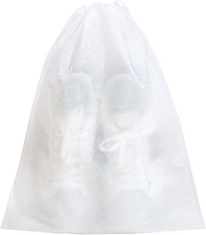 Clear Shoe Bag, Shoes Drawstring Bag Storage Protector Travel Covers for Packing(Middle) V1259-DP01-A-726