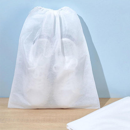 Clear Shoe Bag, Shoes Drawstring Bag Storage Protector Travel Covers for Packing(Middle) V1259-DP01-A-726
