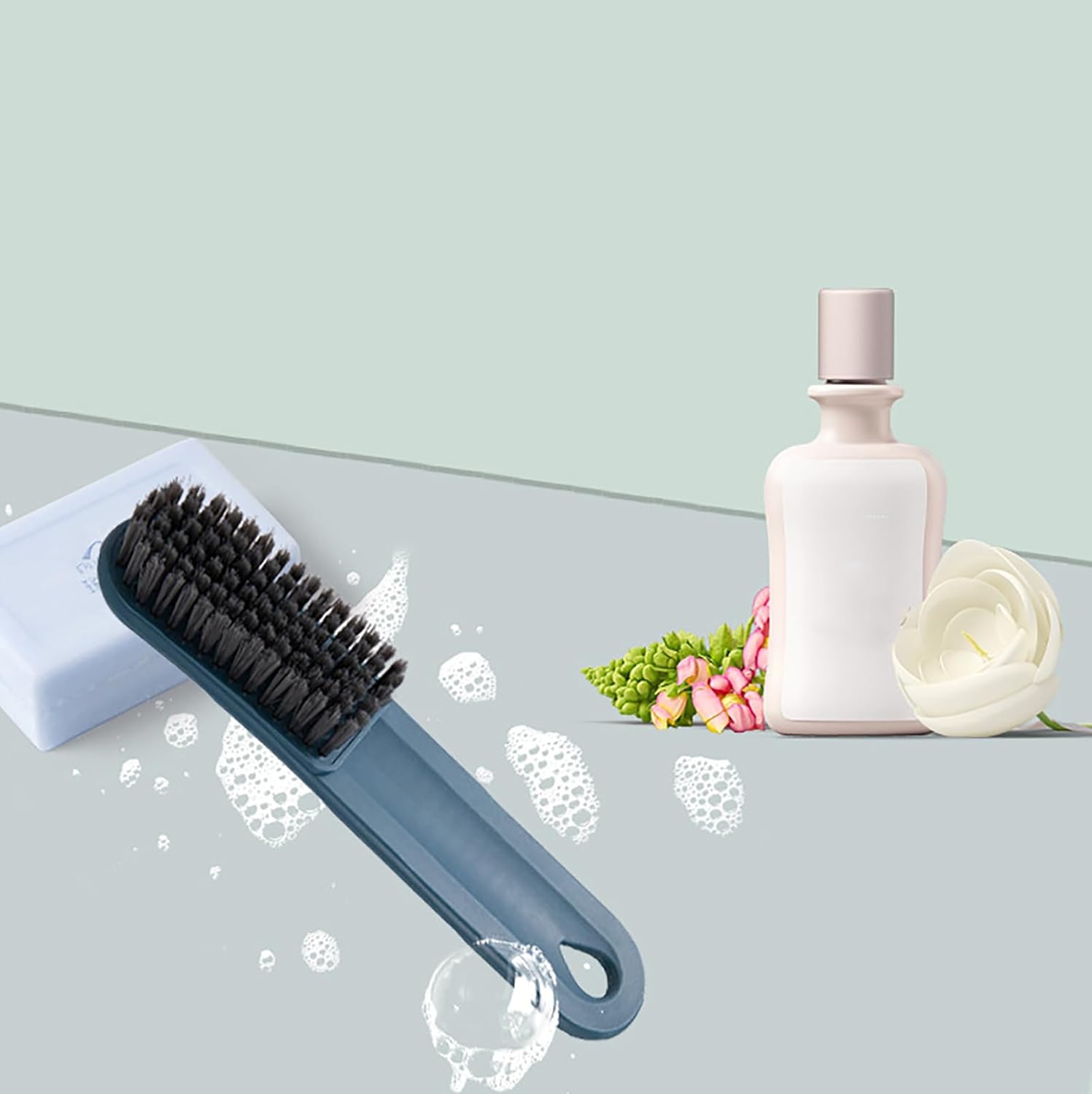 Shoes Scrubbing Brushes, Shoe Cleaning Brush Long Handle Clothes Scrub Laundry Household Tool Soft Bristle V1259-DP01-A-729