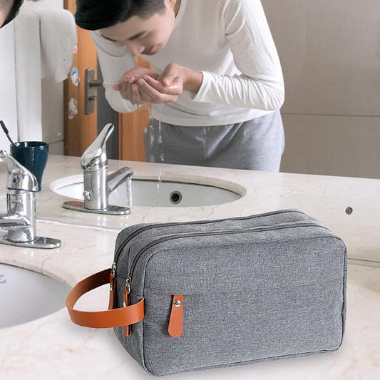 Travel Toiletry Bag for Men and Women, Toiletries Shaving Hanging Organizer Cosmetics Makeup Brushes Tools V1259-DP01-A-730
