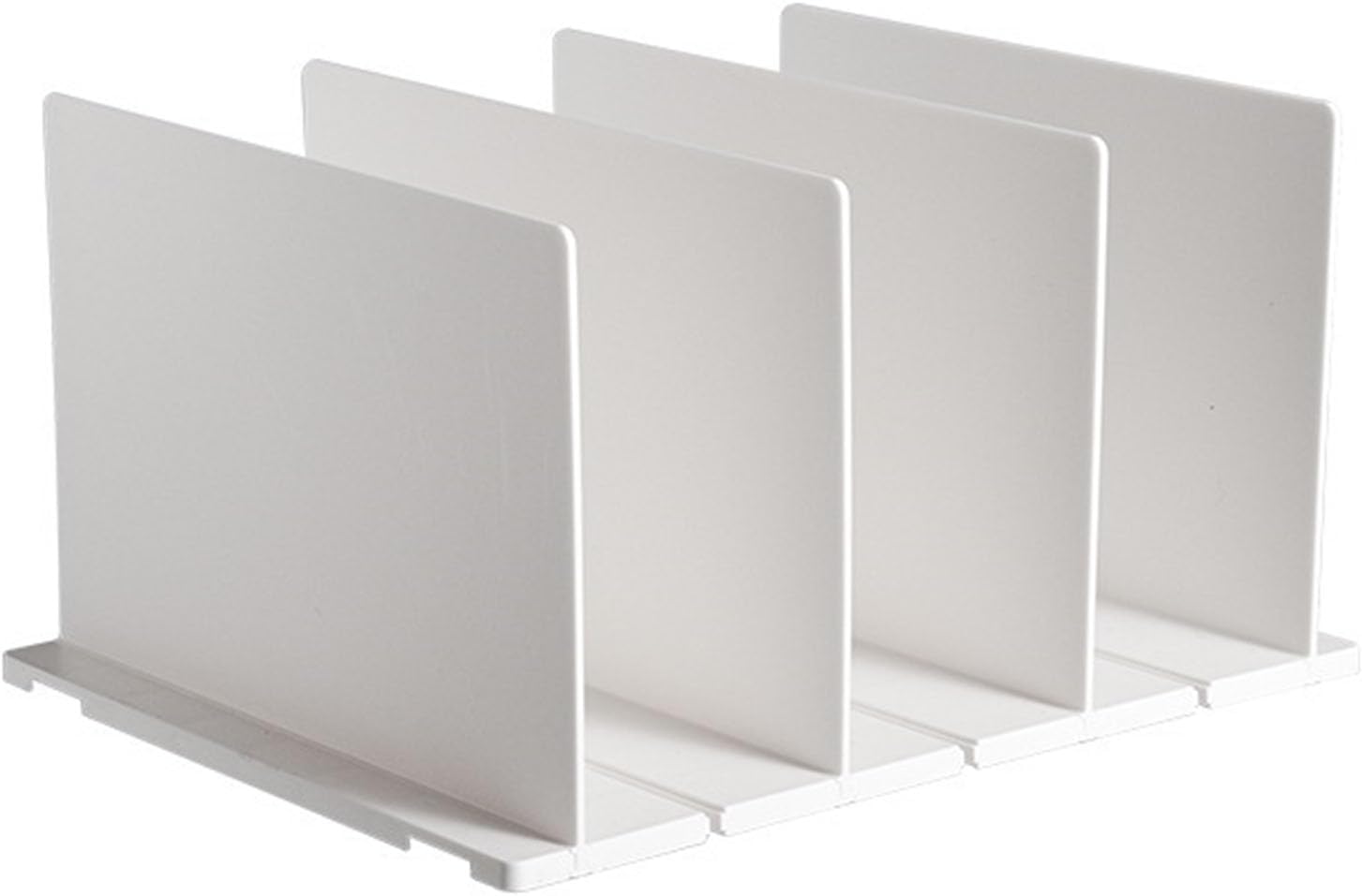 Shelf Divider for Closet, White Purse Organizer Adjustable Storage Handbag Organizers Closets Bookshelf V1259-DP01-A-731