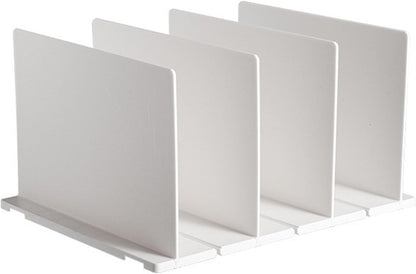 Shelf Divider for Closet, White Purse Organizer Adjustable Storage Handbag Organizers Closets Bookshelf V1259-DP01-A-731
