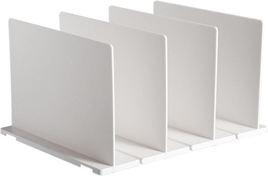 Shelf Divider for Closet, White Purse Organizer Adjustable Storage Handbag Organizers Closets Bookshelf V1259-DP01-A-731