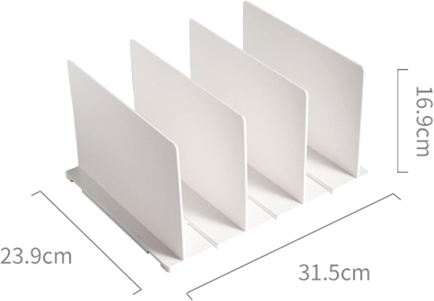 Shelf Divider for Closet, White Purse Organizer Adjustable Storage Handbag Organizers Closets Bookshelf V1259-DP01-A-731