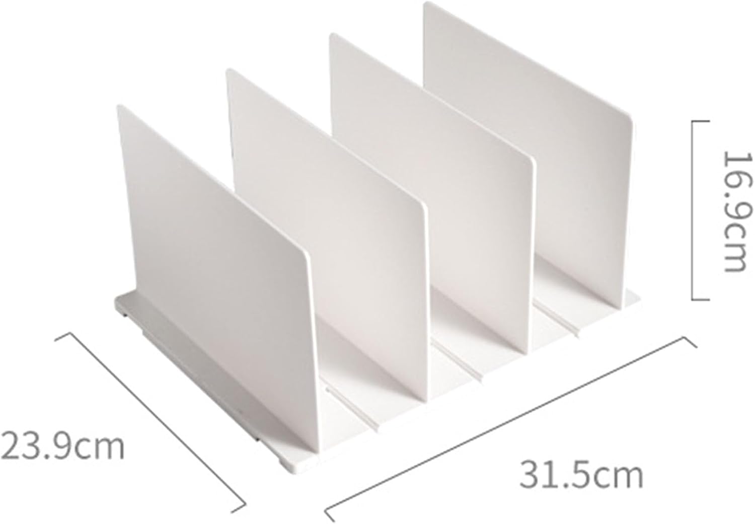 Shelf Divider for Closet, White Purse Organizer Adjustable Storage Handbag Organizers Closets Bookshelf V1259-DP01-A-731