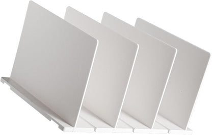 Shelf Divider for Closet, White Purse Organizer Adjustable Storage Handbag Organizers Closets Bookshelf V1259-DP01-A-731