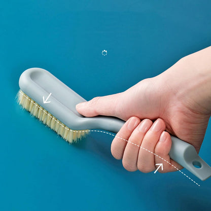 2Pcs Crevice Cleaning Brush, Bathroom Gaps Brush Multifunctional Long Handle Shoe All Purpose Scrubber with V1259-DP01-A-737