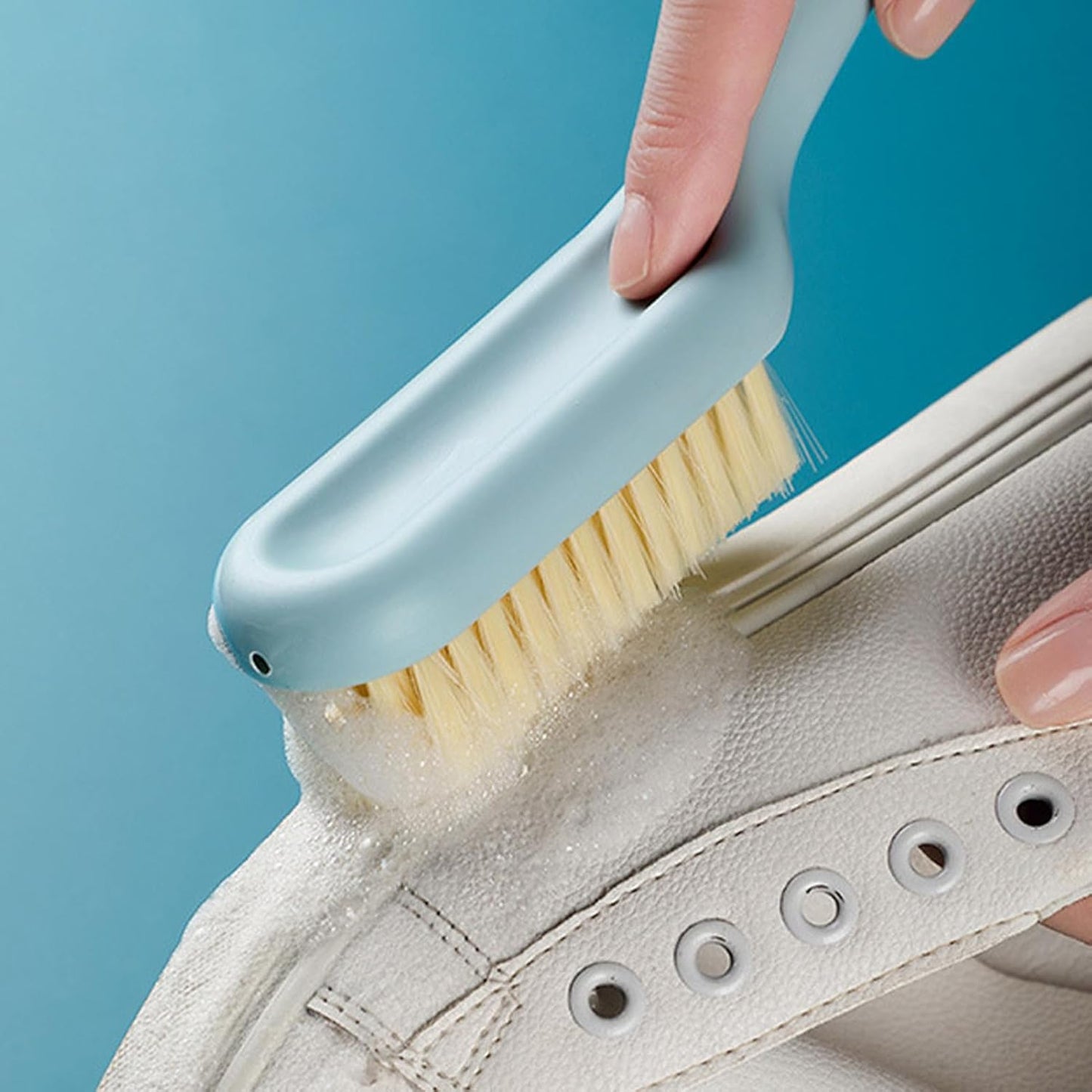 2Pcs Crevice Cleaning Brush, Bathroom Gaps Brush Multifunctional Long Handle Shoe All Purpose Scrubber with V1259-DP01-A-737