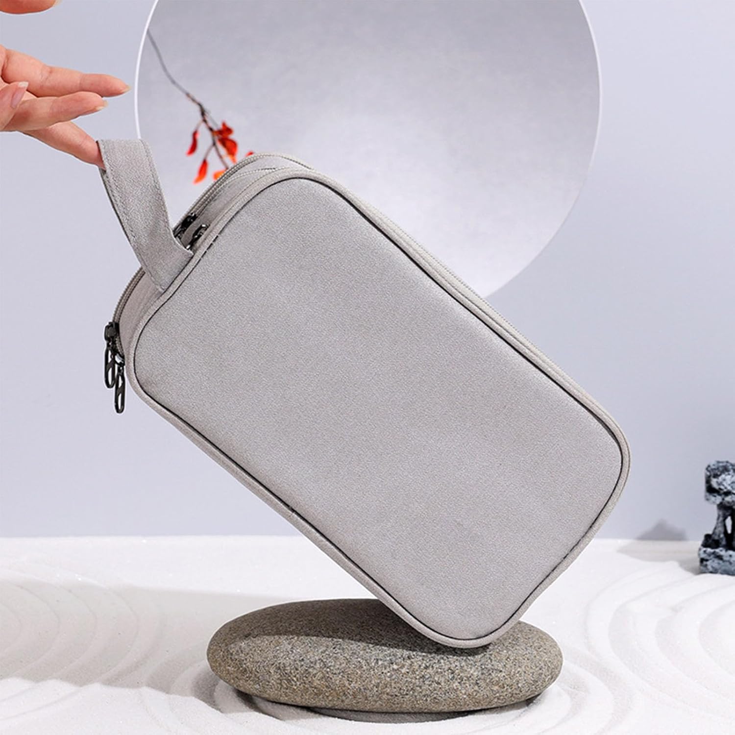Travel Toiletry Bag, Large Capacity Pouch Storage Portable Organizer Handheld Bag V1259-DP01-A-753