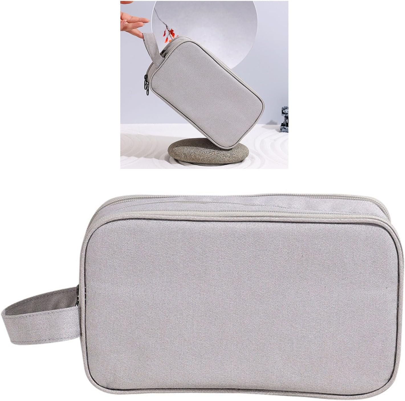 Travel Toiletry Bag, Large Capacity Pouch Storage Portable Organizer Handheld Bag V1259-DP01-A-753