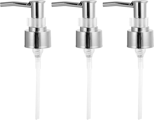 Hand Soap Pump, Pump Replacement Bottle Nozzle for Lotion Massage Oil Bottle(Silver ) V1259-DP01-A-761