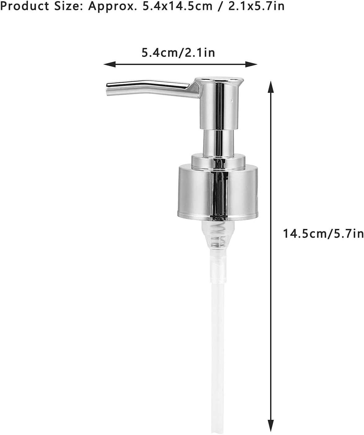 Hand Soap Pump, Pump Replacement Bottle Nozzle for Lotion Massage Oil Bottle(Silver ) V1259-DP01-A-761