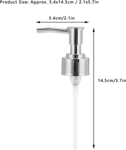 Hand Soap Pump, Pump Replacement Bottle Nozzle for Lotion Massage Oil Bottle(Silver ) V1259-DP01-A-761