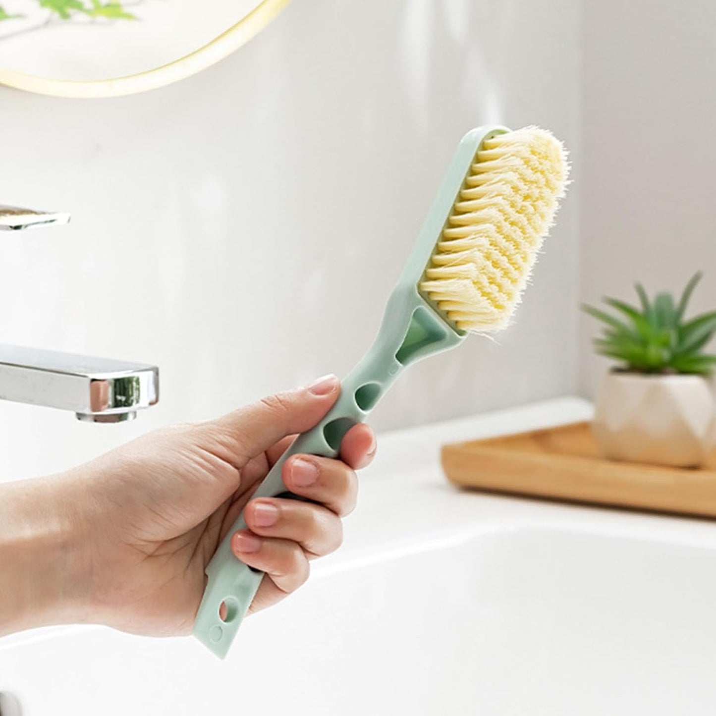 Shoe Cleaning Brush, Soft Bristle Brush Multi Purpose Scrub Hand Held Hanging Kitchen Scrubbing Shoes for V1259-DP01-A-762