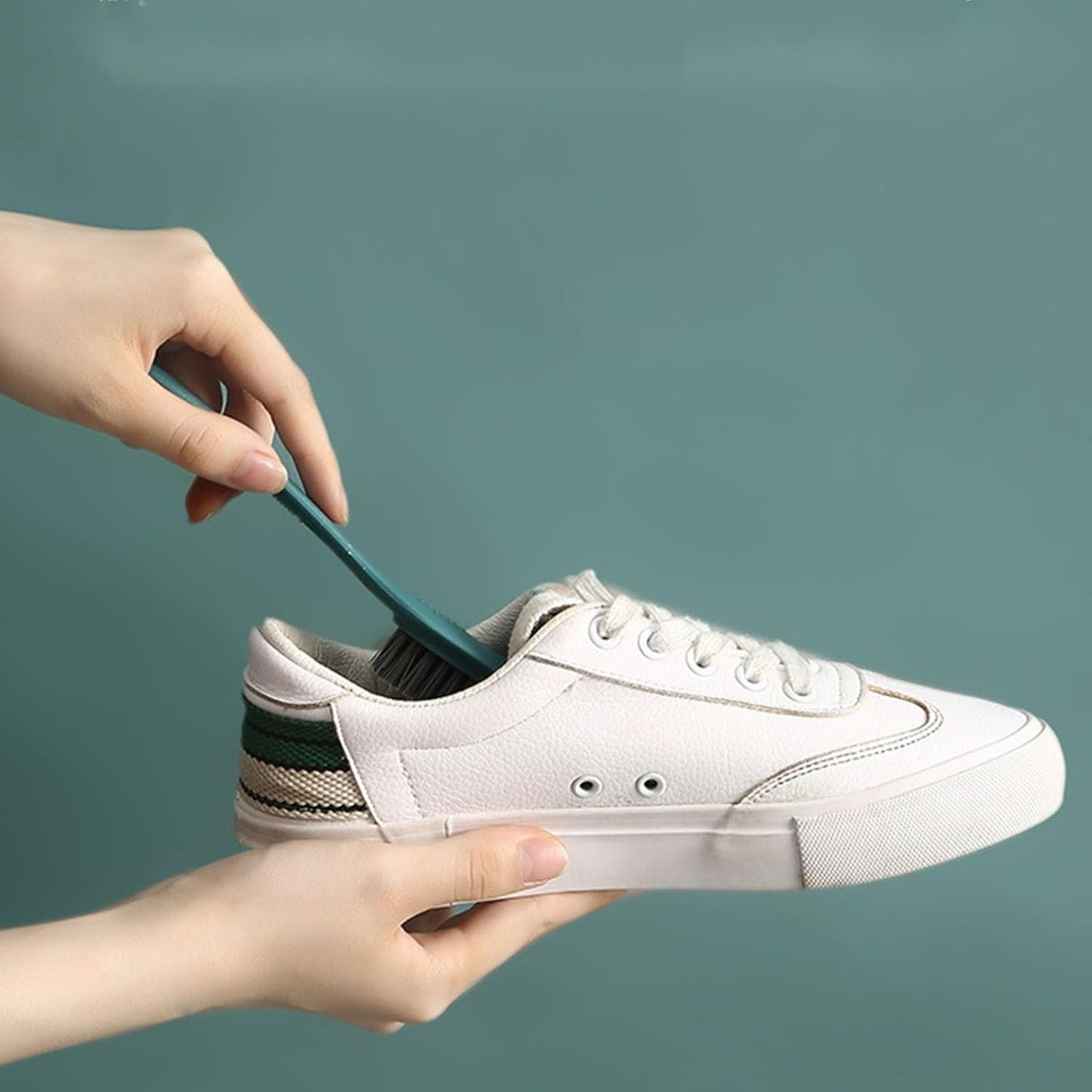 Shoe Brush, Cleaning Brush Nylon Long Handle Portable Washing Soft Bristle for Shoes Clothes V1259-DP01-A-763