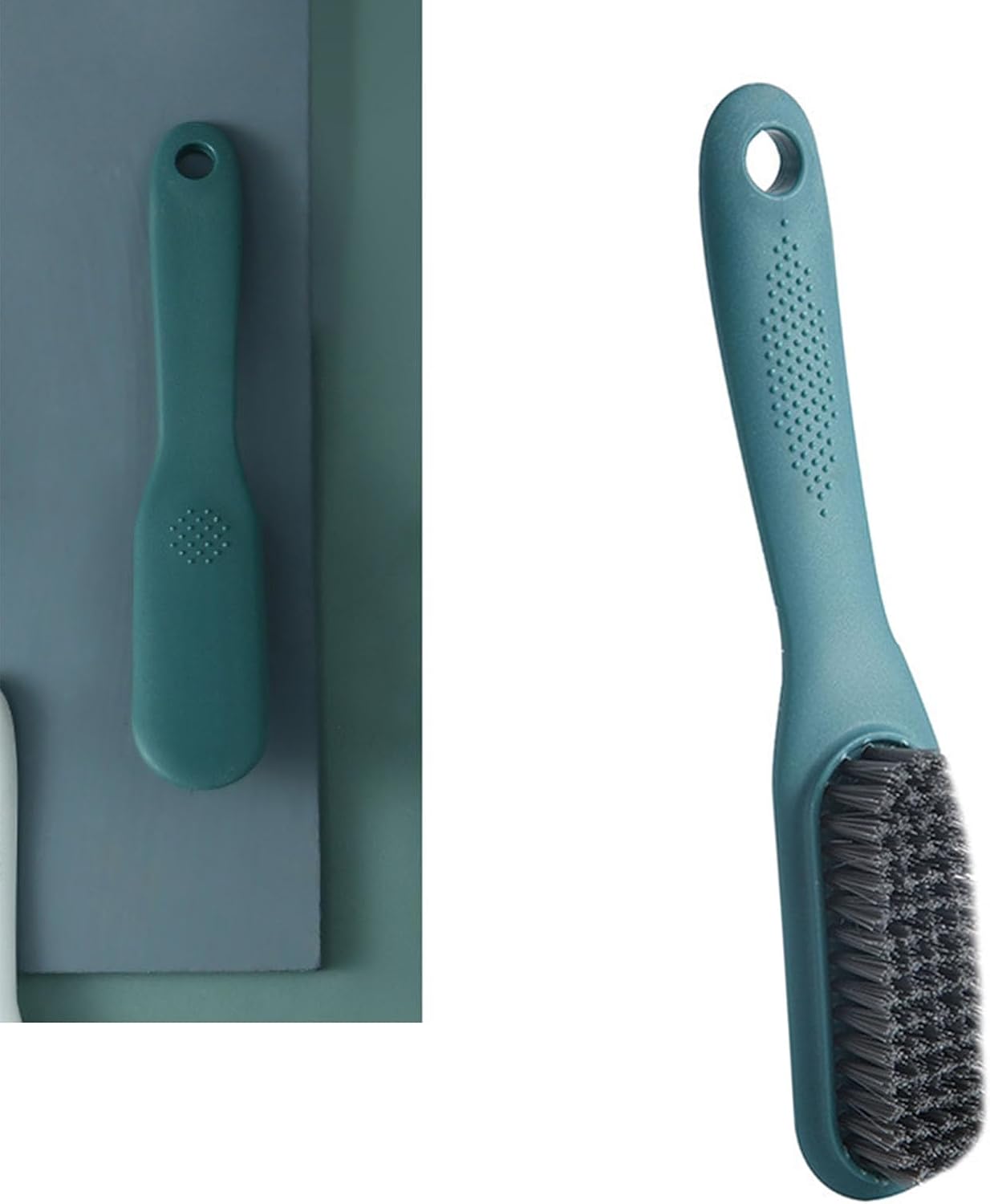 Shoe Brush, Cleaning Brush Nylon Long Handle Portable Washing Soft Bristle for Shoes Clothes V1259-DP01-A-763