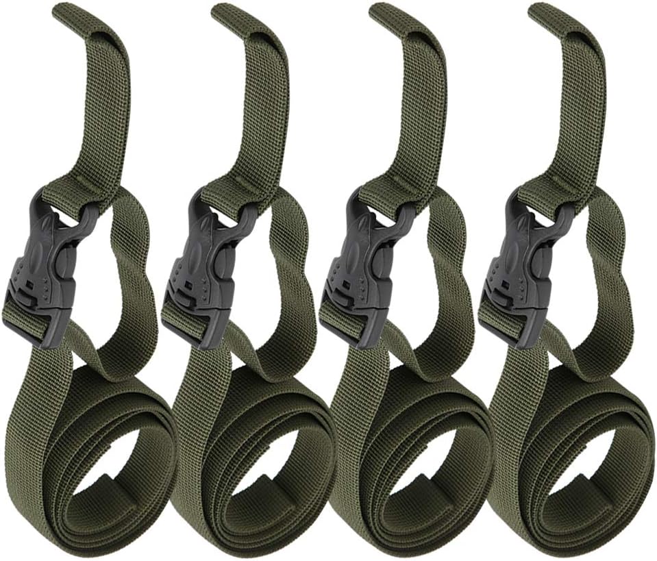 4PCS Backpack Straps, Straps with Buckles Hip Belt Replacement Double Safety Buckle Baggage Packing Suitcase V1259-DP01-A-764