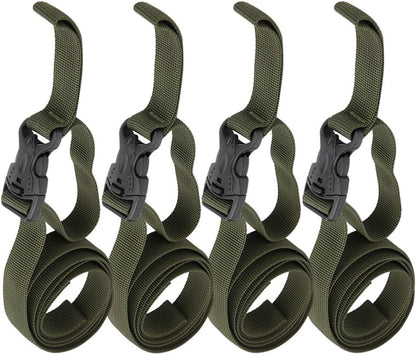 4PCS Backpack Straps, Straps with Buckles Hip Belt Replacement Double Safety Buckle Baggage Packing Suitcase V1259-DP01-A-764