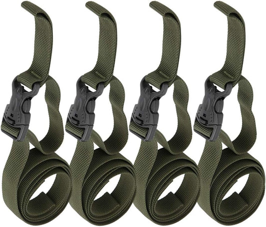 4PCS Backpack Straps, Straps with Buckles Hip Belt Replacement Double Safety Buckle Baggage Packing Suitcase V1259-DP01-A-764