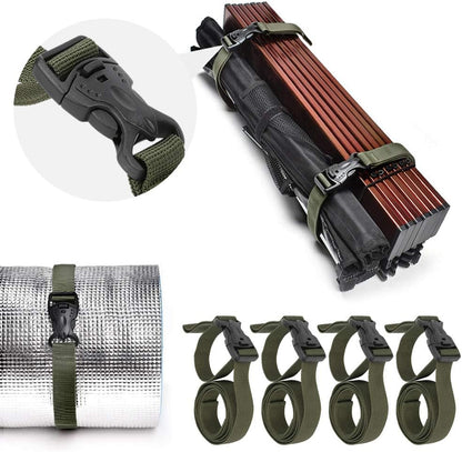 4PCS Backpack Straps, Straps with Buckles Hip Belt Replacement Double Safety Buckle Baggage Packing Suitcase V1259-DP01-A-764