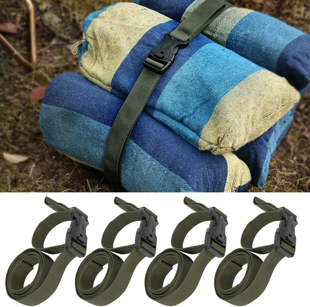 4PCS Backpack Straps, Straps with Buckles Hip Belt Replacement Double Safety Buckle Baggage Packing Suitcase V1259-DP01-A-764